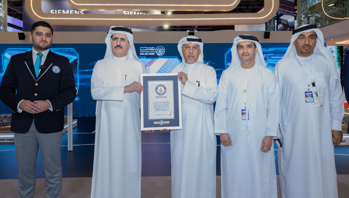 هيئة كهرباء ومياه دبي تدخل موسوعة غينيس عن مجمع محطات جبل علي لإنتاج الطاقة وتحلية المياه للمرة الثانية