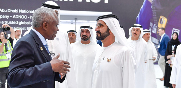 محمد بن راشد يزور معرض أبوظبي الدولي للبترول "أديبك 2018"