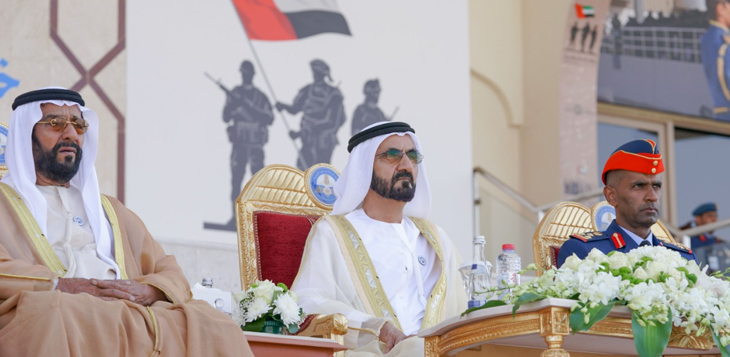 محمد بن راشد يرعى حفل تخريج الدفعة الـ 48 من كلية خليفة بن زايد الجوية