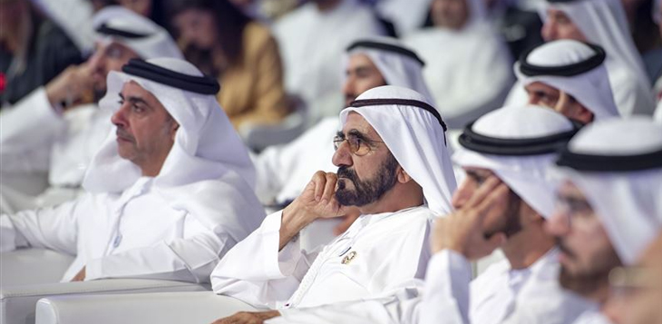 محمد بن راشد يحضر جانباً من أعمال الدورة الـ 11 من "المنتدى الاستراتيجي العربي"