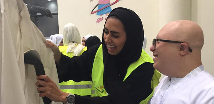 وزارة تنمية المجتمع و"اينوك" تُشركان أصحاب الهمم في مبادرة "كساء" التطوّعية