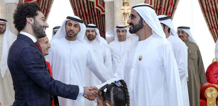 نائب رئيس الدولة يستقبل الفائزين بجائزة محمد بن راشد آل مكتوم للإبداع الرياضي