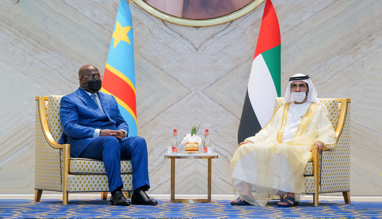 محمد بن راشد يستقبل رئيس جمهورية الكونغو الديمقراطية