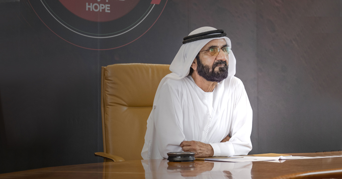 محمد بن راشد يوجه رسالة لشعب الإمارات والأمتين العربية والإسلامية عشية وصول "مسبار الأمل" إلى المريخ
