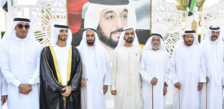 محمد بن راشد يحضر أفراح الفلاسي والكتبي