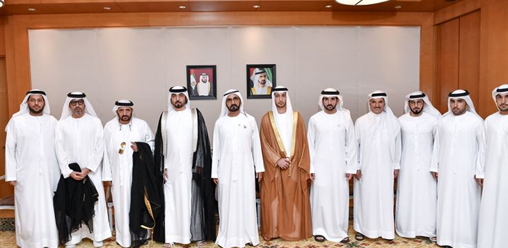 محمد بن راشد يحضر أفراح الفلاحي