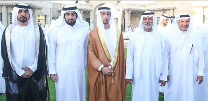 أحمد بن محمد بن راشد يحضر أفراح الفلاحي في دبي
