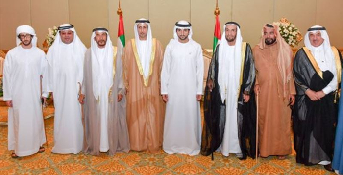 حمدان بن محمد يحضر أفراح بن حمودة والملا