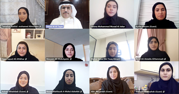 معالي سعيد محمد الطاير يلتقي اللجنة النسائية في الهيئة ويطلق برنامج "اختاري التحدي"