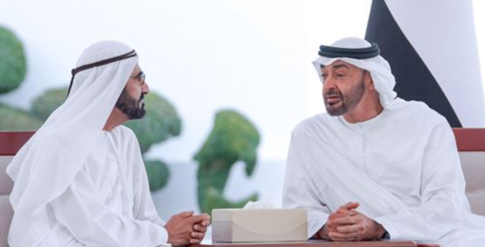محمد بن راشد ومحمد بن زايد يبحثان عدداً من قضايا وشؤون الوطن والمواطن