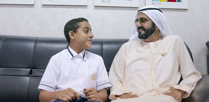 محمد بن راشد يتفقد عددا من مدارس المنطقة الشرقية