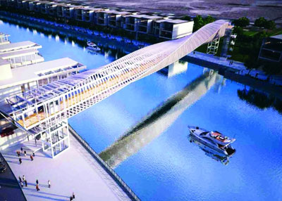 افتتاح  قناة دبي المائية